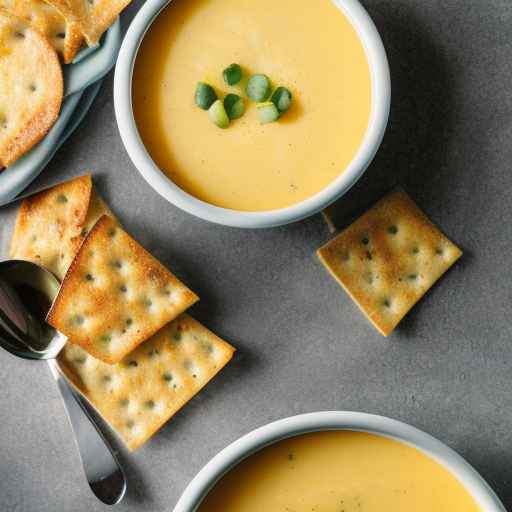 Суп с яблоками и чеддером