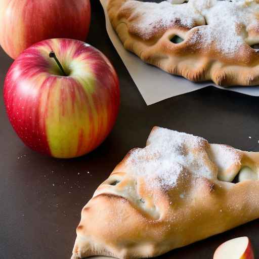 Кальцоне с яблоками и корицей