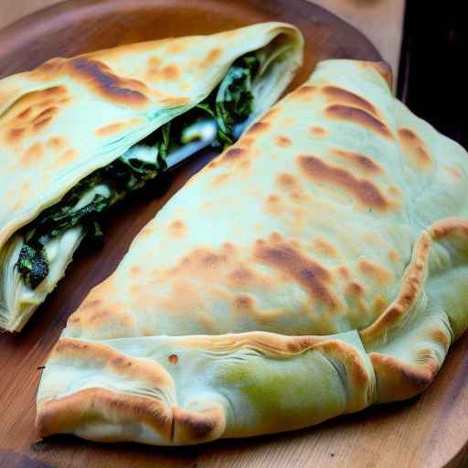 Кальцоне с артишоками и шпинатом