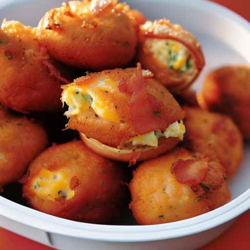 Хаш-паппи с беконом и сыром