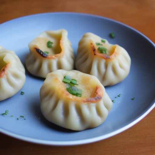 Печеные пельмени с фасолью
