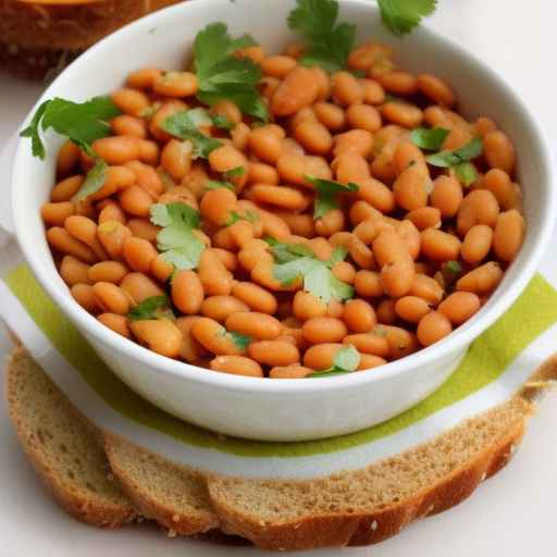 Салат из яиц с печеными бобами