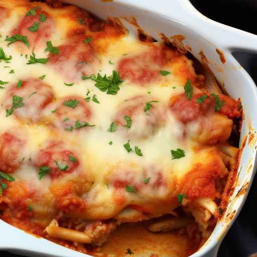 Запеченная куриная запеканка с пармезаном
