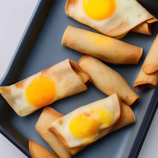 Запеченные тахитос с яйцом и сыром