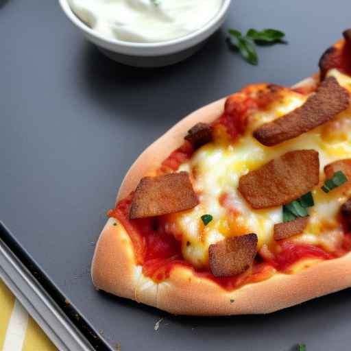 Запеченный картофель фри с пиццей