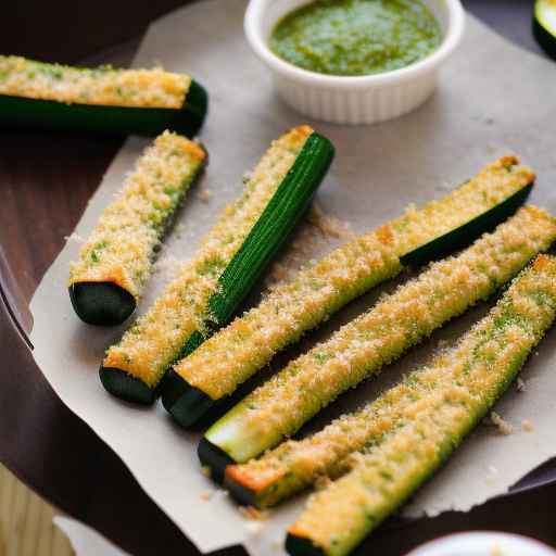 Запеченный картофель фри из цуккини