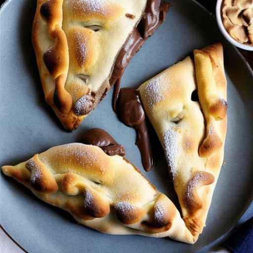 Кальцоне с бананом и нутеллой