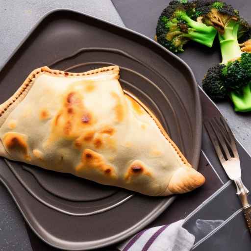 Кальцоне с говядиной и брокколи
