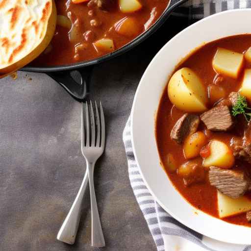Гуляш из говядины и картофеля