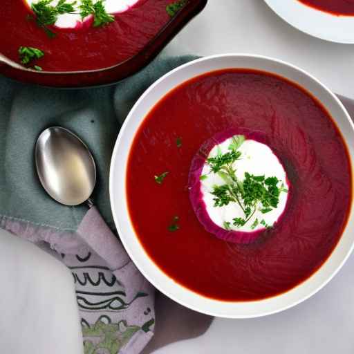 Борщ из свеклы и картофеля
