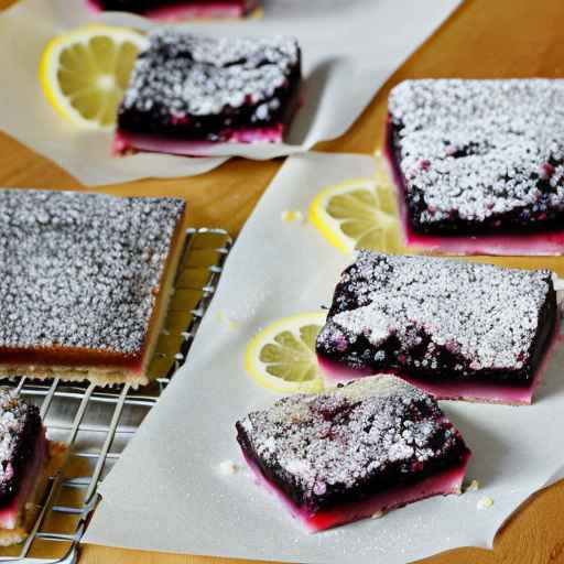 Батончики с ежевикой и лимоном