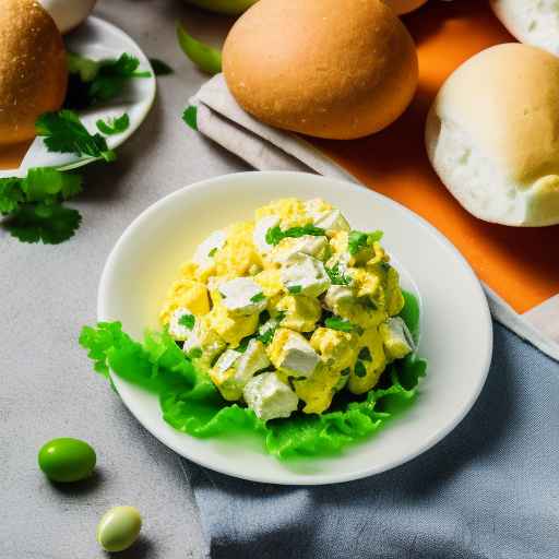Бразильский яичный салат с Pão de Queijo