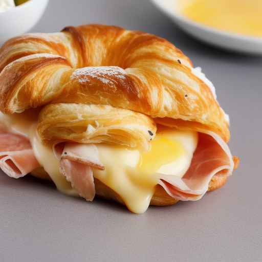Круассан с ветчиной и сыром