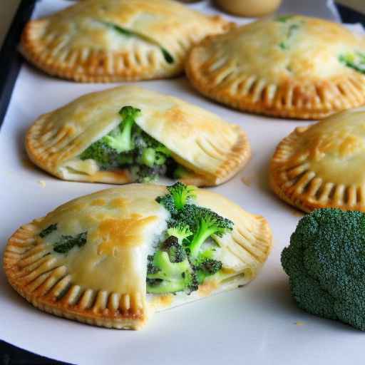Ручные пирожки с брокколи и сыром