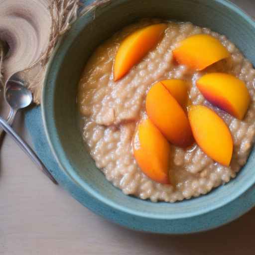 Гречневая каша с персиками и медом
