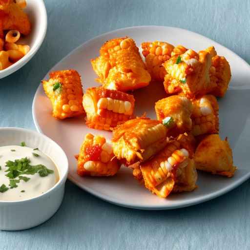 Кукурузные укусы с курицей "Баффало"