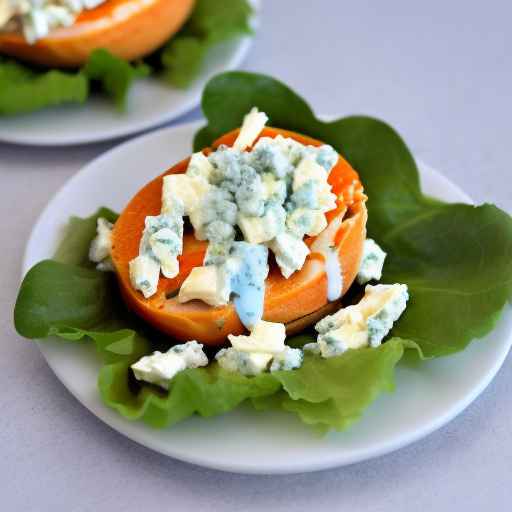 Яичный салат с курицей Баффало и голубым сыром