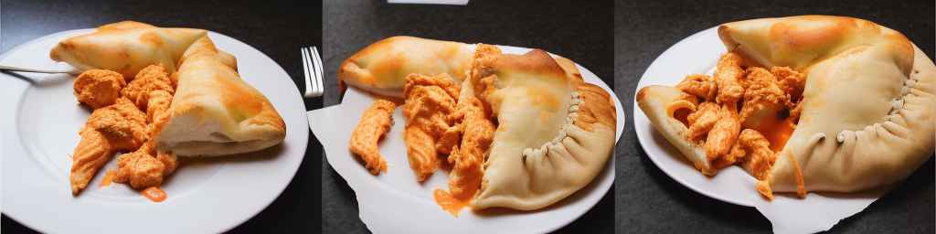 Кальцоне с макаронами и сыром Buffalo Chicken
