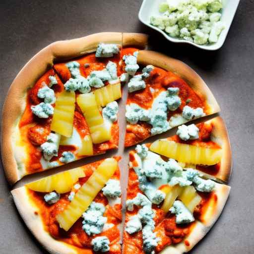 Пицца с курицей "Баффало" с ананасом и голубым сыром