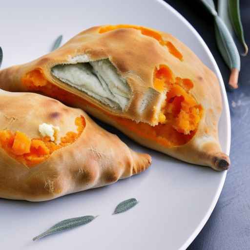 Кальцоне из баттерната и шалфея
