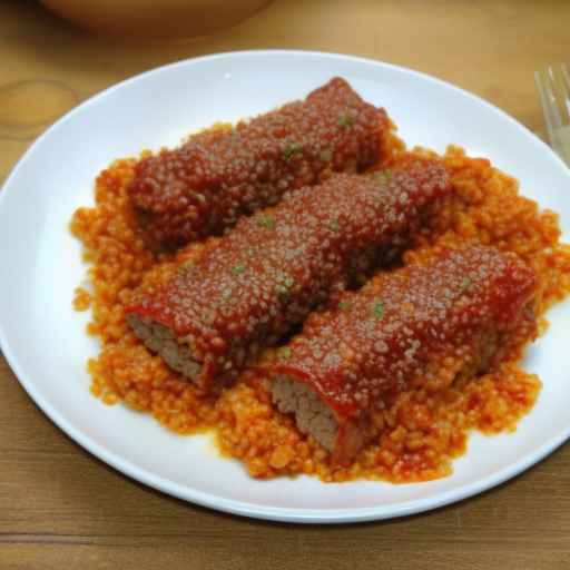 Капустные роллы с говяжьим фаршем и булгуром