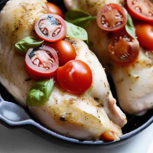 Фаршированная капрезе курица