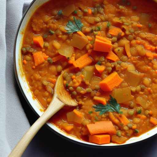 Рагу из моркови и чечевицы