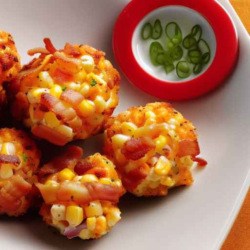 Кукурузные укусы с чеддером и беконом