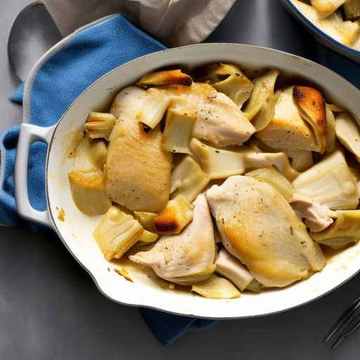 Рецепт запеканки с курицей и артишоками