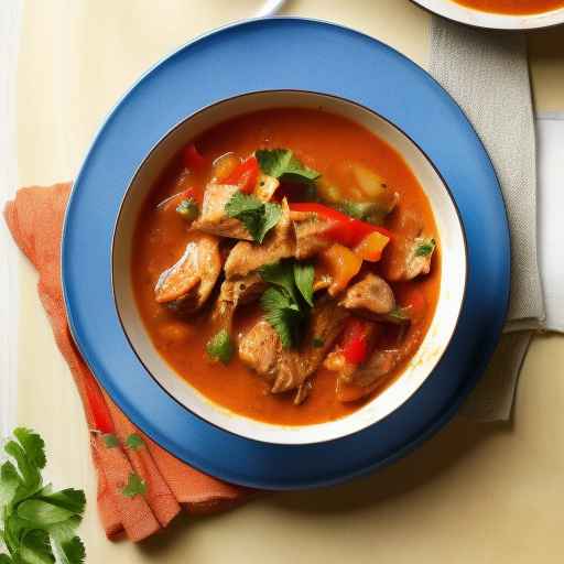 Гуляш из курицы и болгарского перца