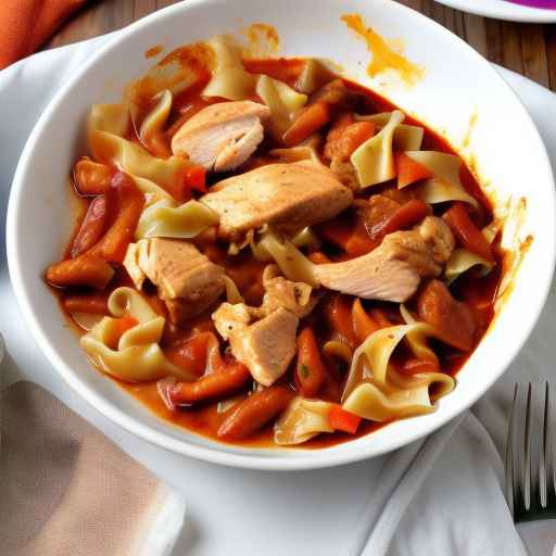 Гуляш из курицы и капусты
