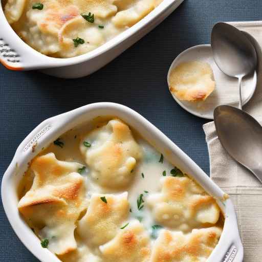 Гратен с курицей и клецками