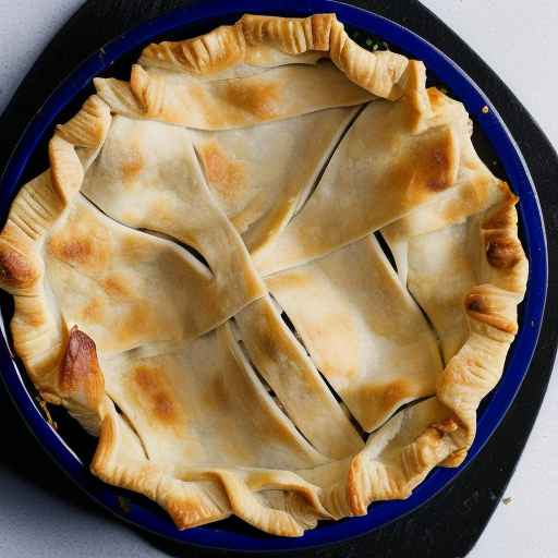 Пирог с курицей и грибами