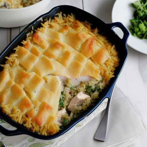 Запеканка с курицей и рисом