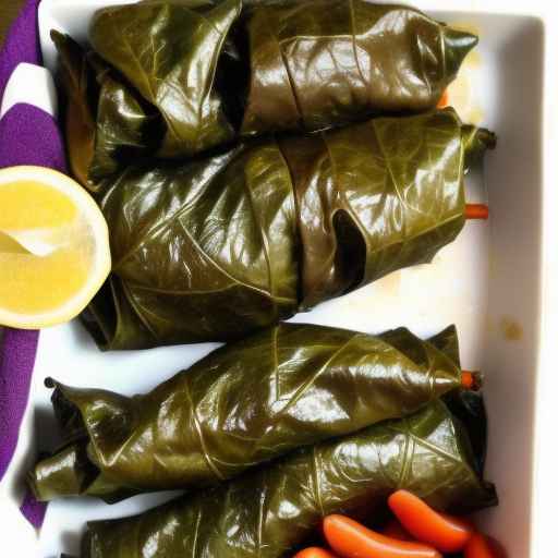 Рецепт фаршированных виноградных листьев с курицей и овощами