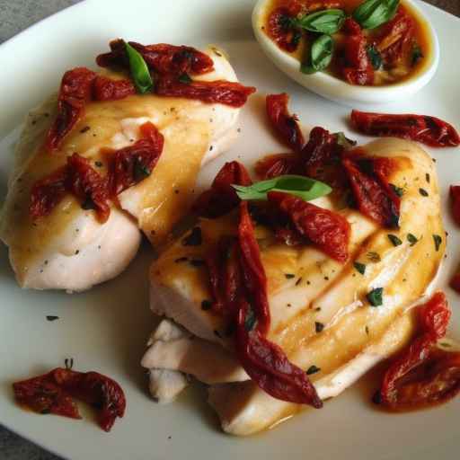 Куриные грудки, фаршированные вялеными помидорами и моцареллой