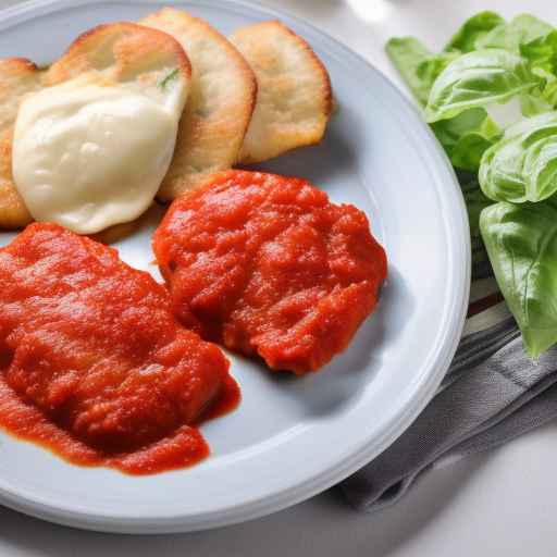 Куриные котлеты с соусом маринара и моцареллой