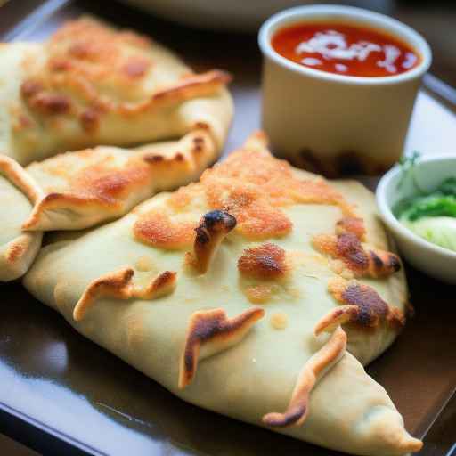 Кальцоне с курицей кацу