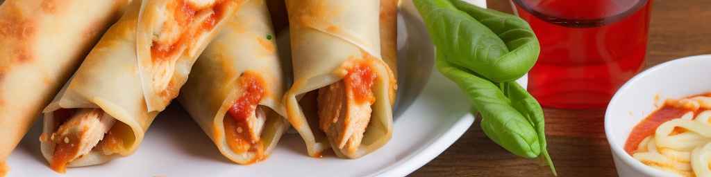 Яичные роллы с курицей пармезан