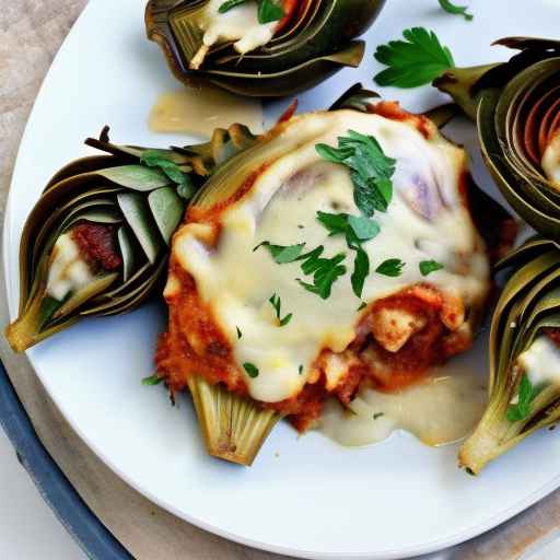 Куриные артишоки, фаршированные пармезаном