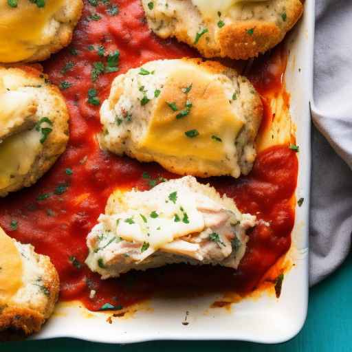 Печенье с начинкой из куриного пармезана