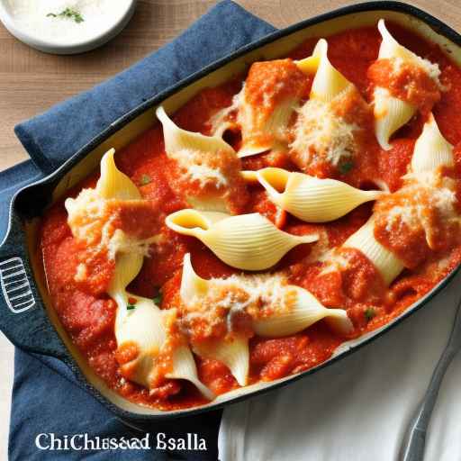 Фаршированные куриные ракушки с пармезаном