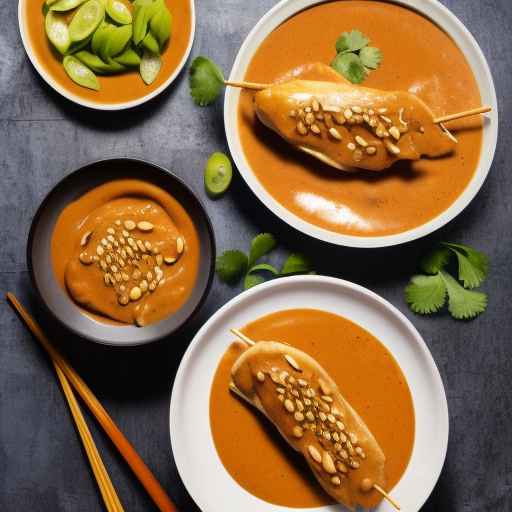 Курица сатай с арахисовым соусом