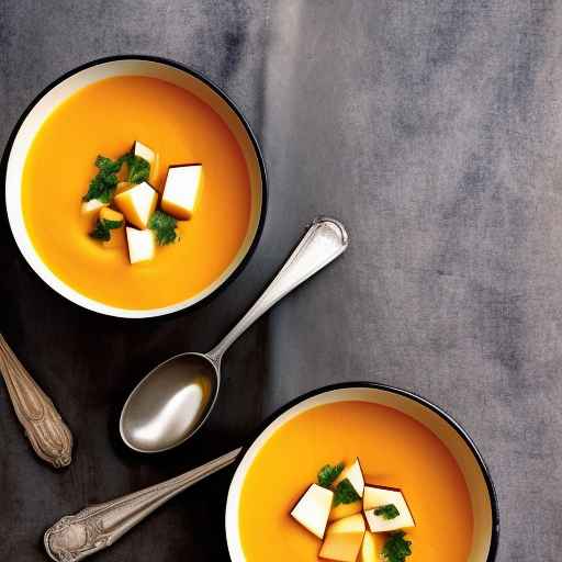 Рецепт охлажденного супа с яблоками и кабачками