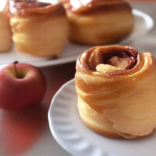 Рецепт яблочного даниша с корицей