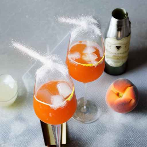 Коктейль Snowy Peach Bellini Sparkler