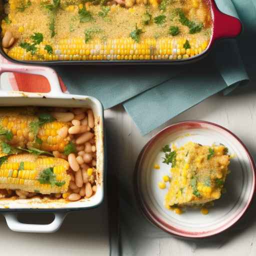 Запеканка из кукурузы и фасоли