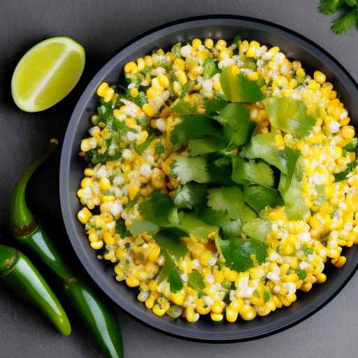 Рецепт кукурузы и халапеньо с кинзой и лаймом