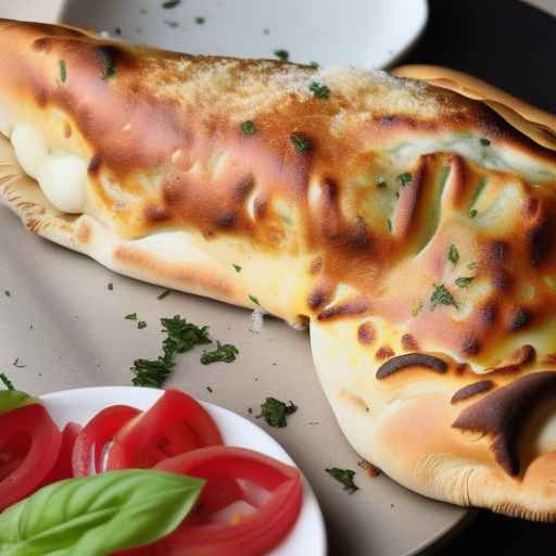 Кальцоне с крабом и моцареллой