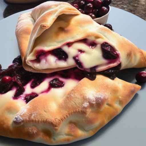 Кальцоне с клюквой и бри